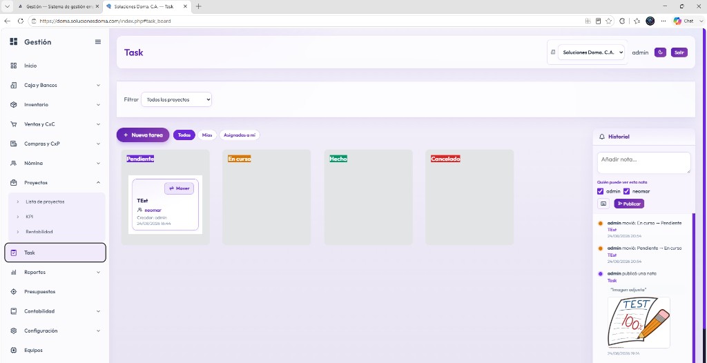 Task y Kanban